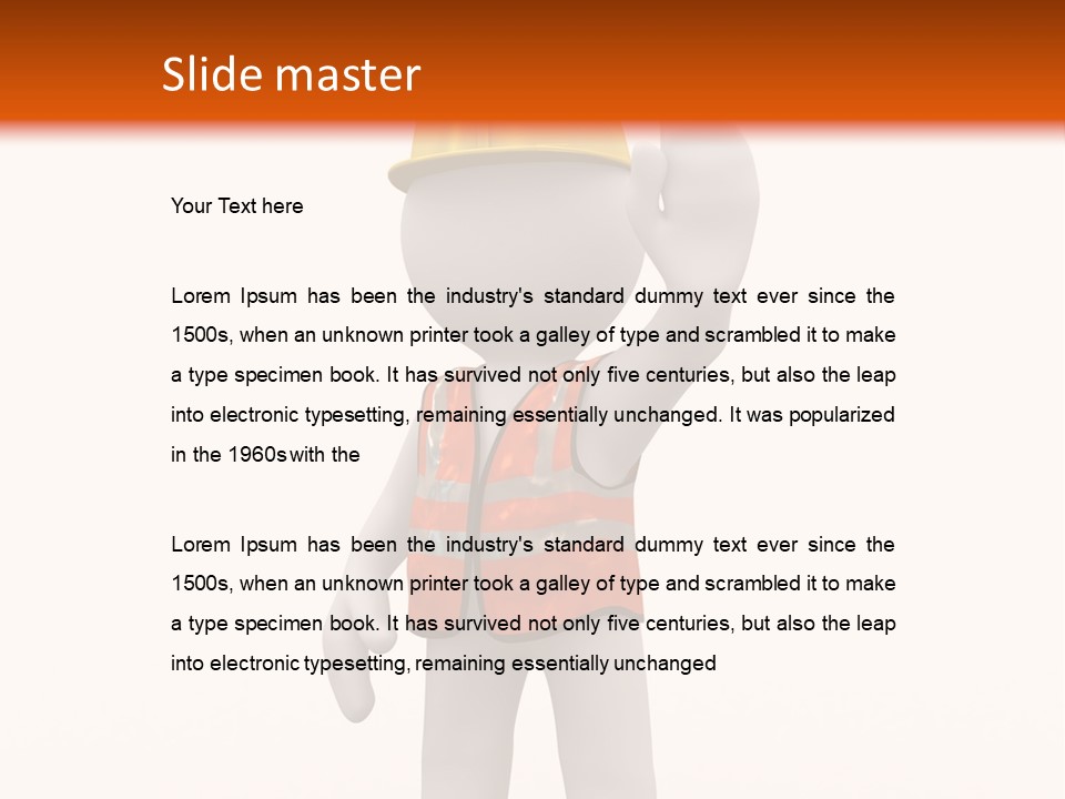 Cone White Abstract PowerPoint Template