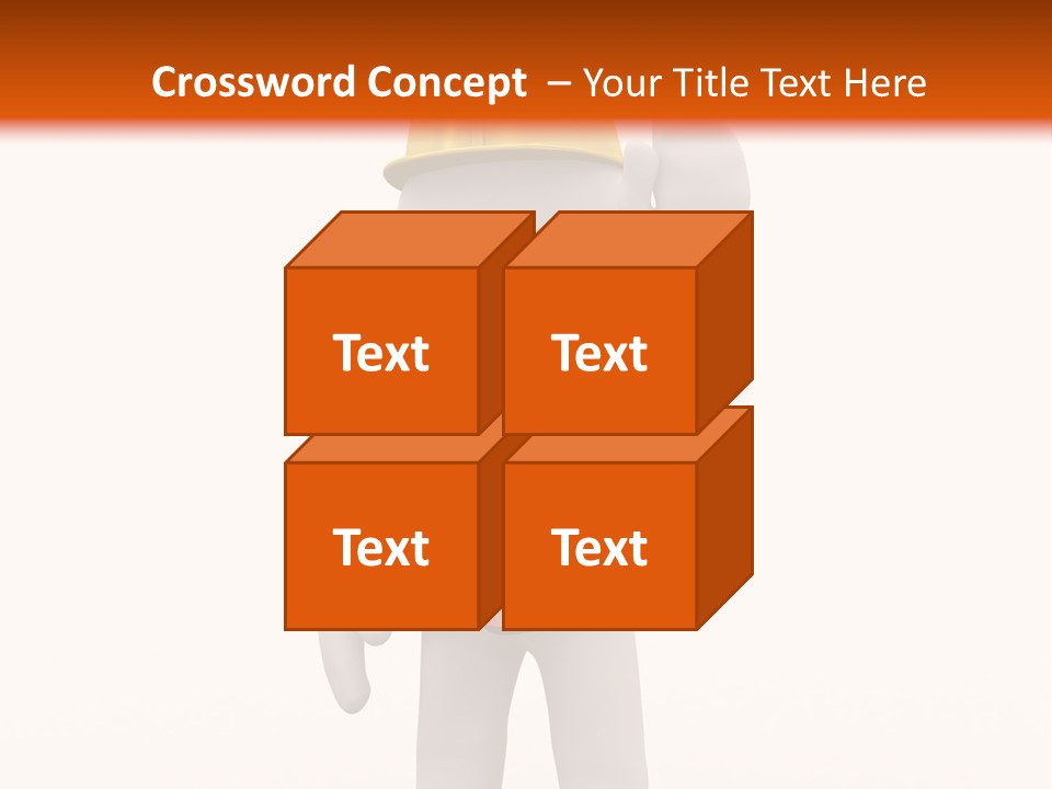 Cone White Abstract PowerPoint Template