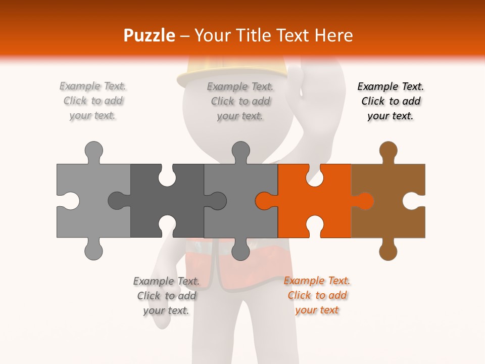 Cone White Abstract PowerPoint Template