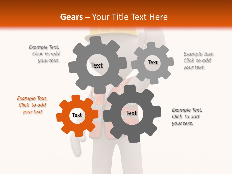 Cone White Abstract PowerPoint Template