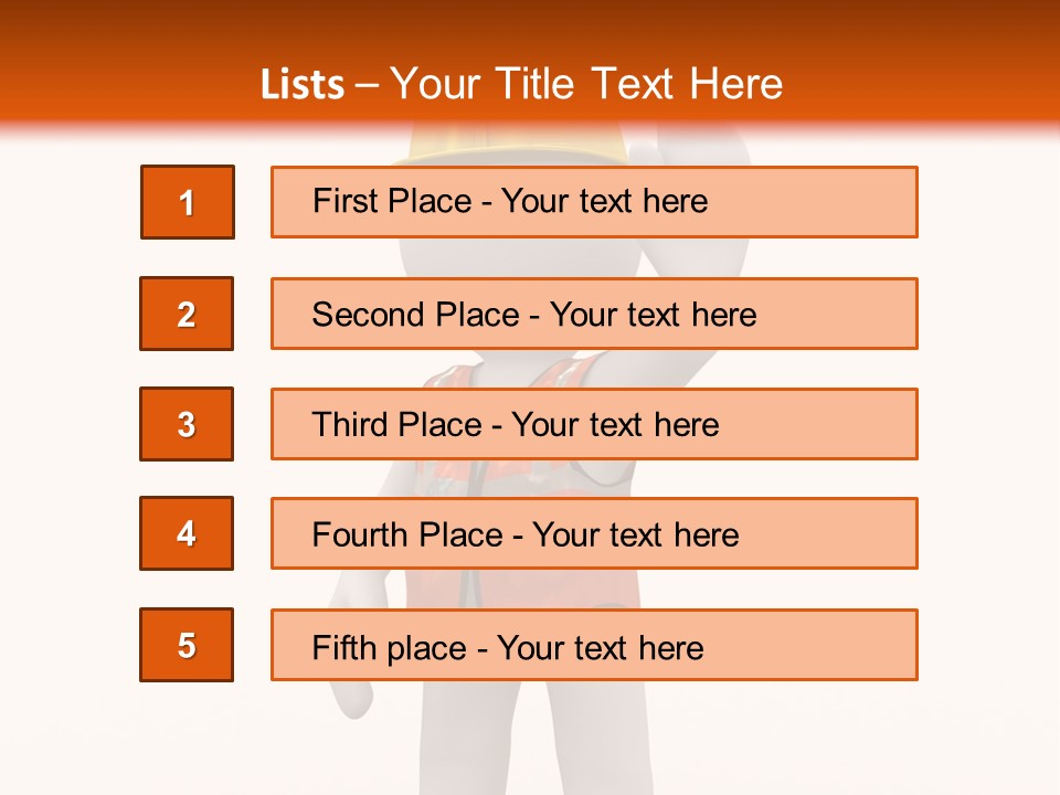 Cone White Abstract PowerPoint Template