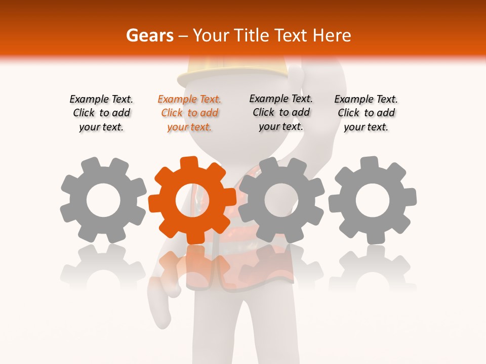 Cone White Abstract PowerPoint Template