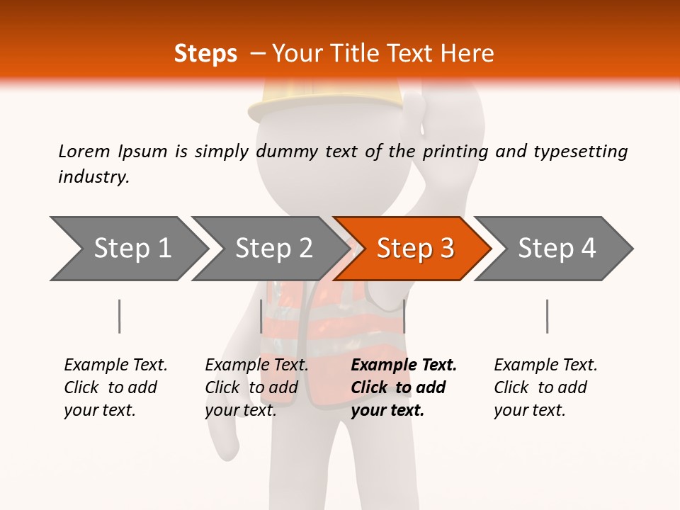 Cone White Abstract PowerPoint Template