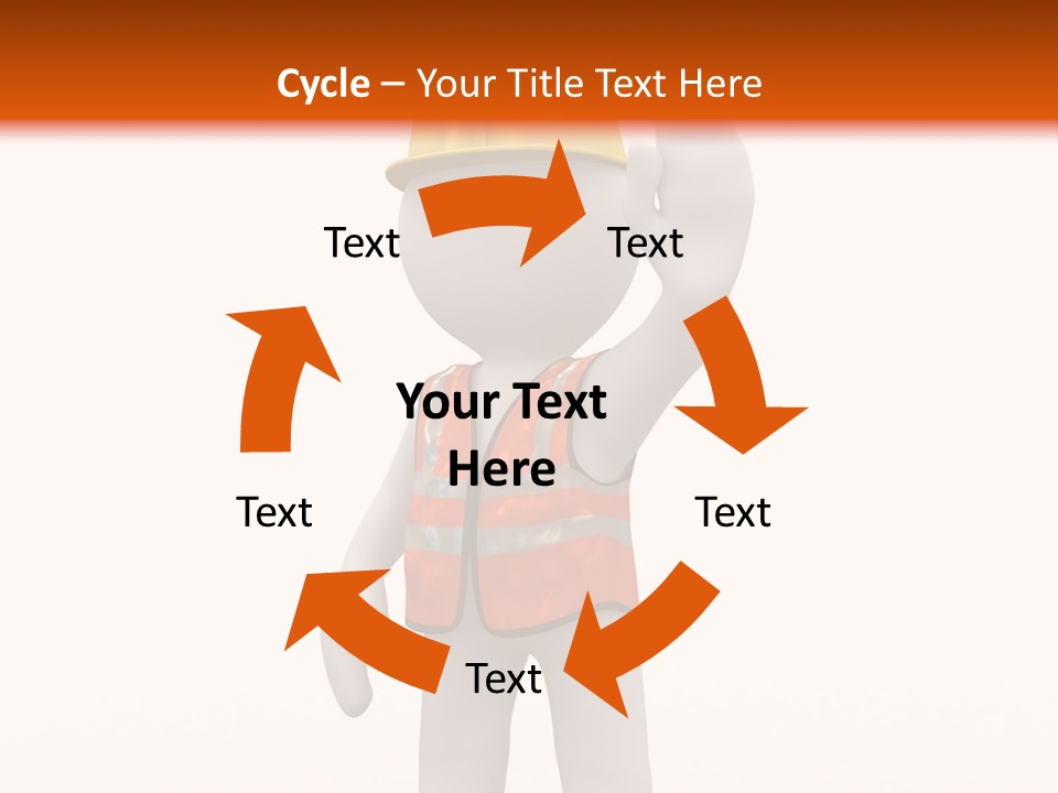 Cone White Abstract PowerPoint Template