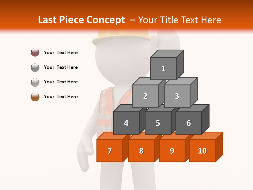 Cone White Abstract PowerPoint Template