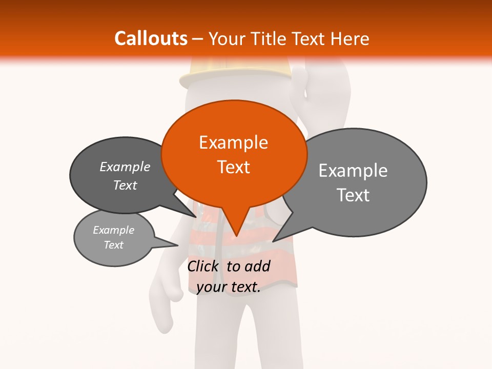 Cone White Abstract PowerPoint Template