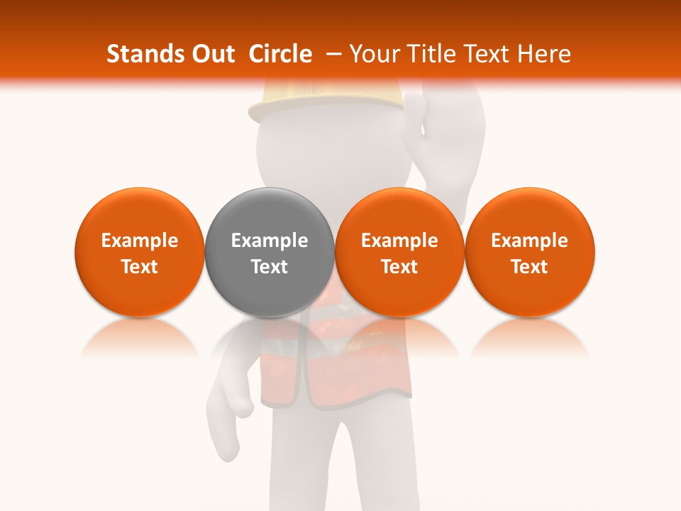 Cone White Abstract PowerPoint Template