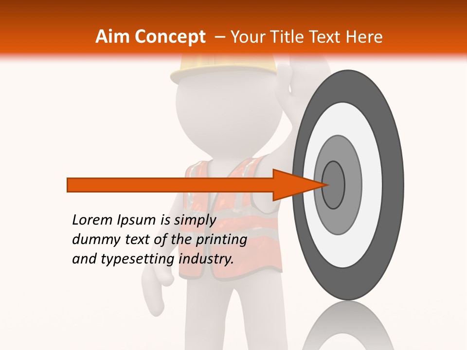 Cone White Abstract PowerPoint Template