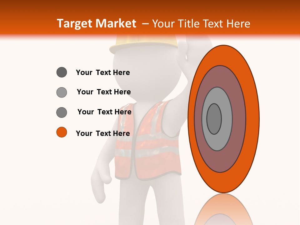 Cone White Abstract PowerPoint Template