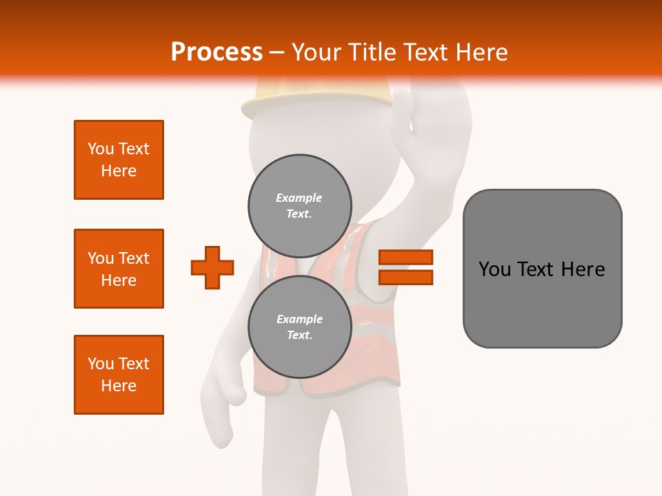 Cone White Abstract PowerPoint Template