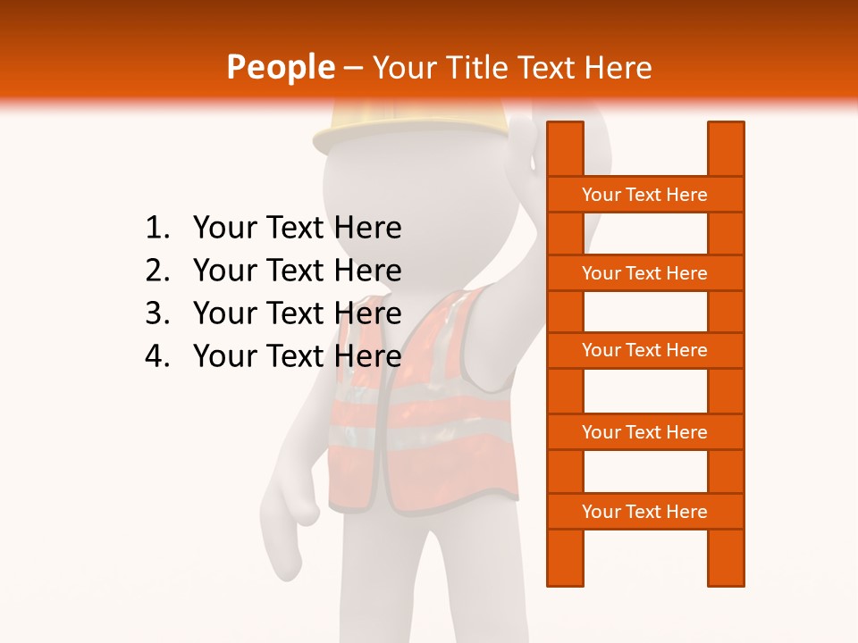 Cone White Abstract PowerPoint Template