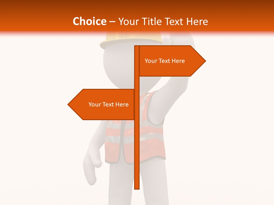 Cone White Abstract PowerPoint Template