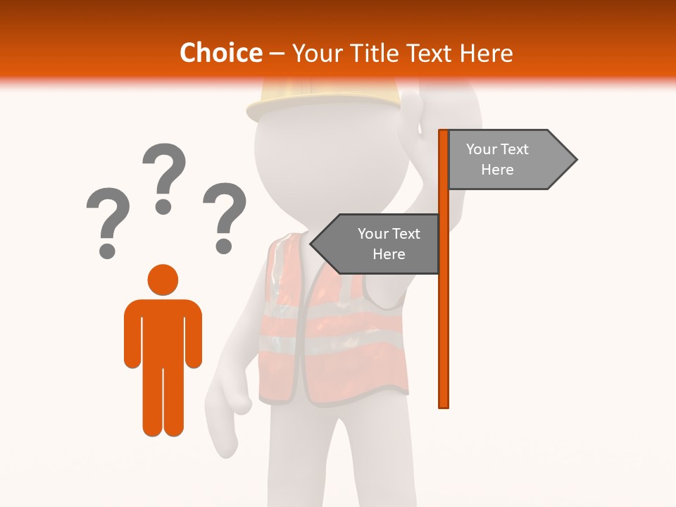 Cone White Abstract PowerPoint Template