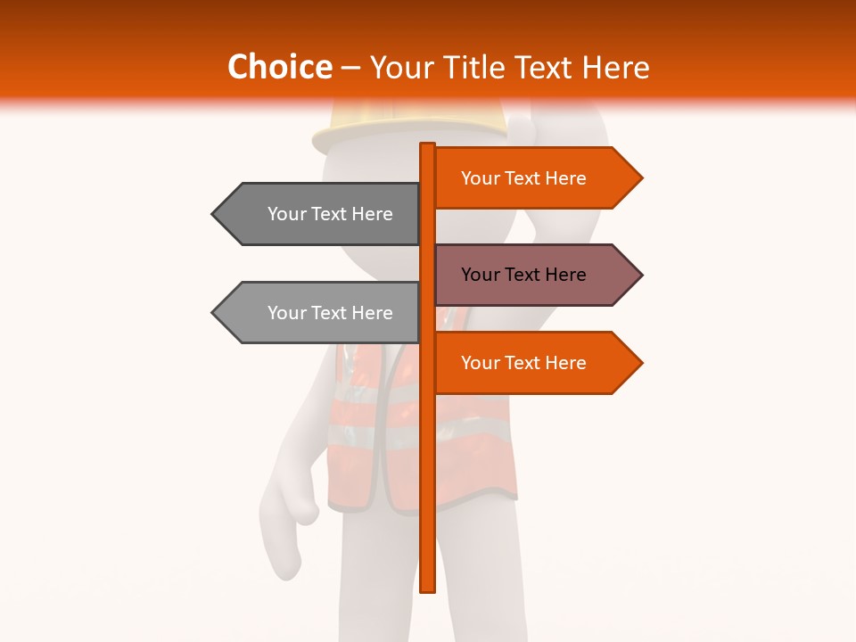 Cone White Abstract PowerPoint Template