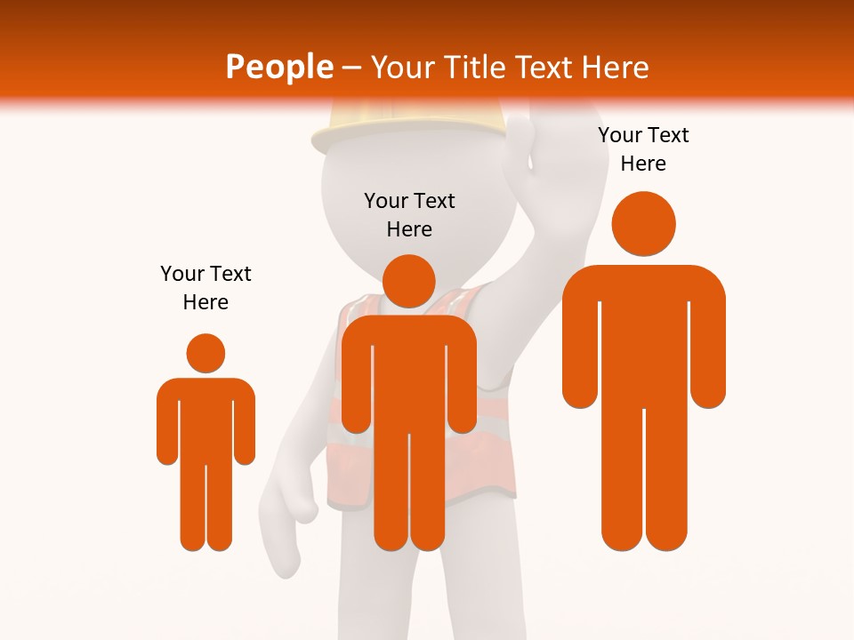 Cone White Abstract PowerPoint Template