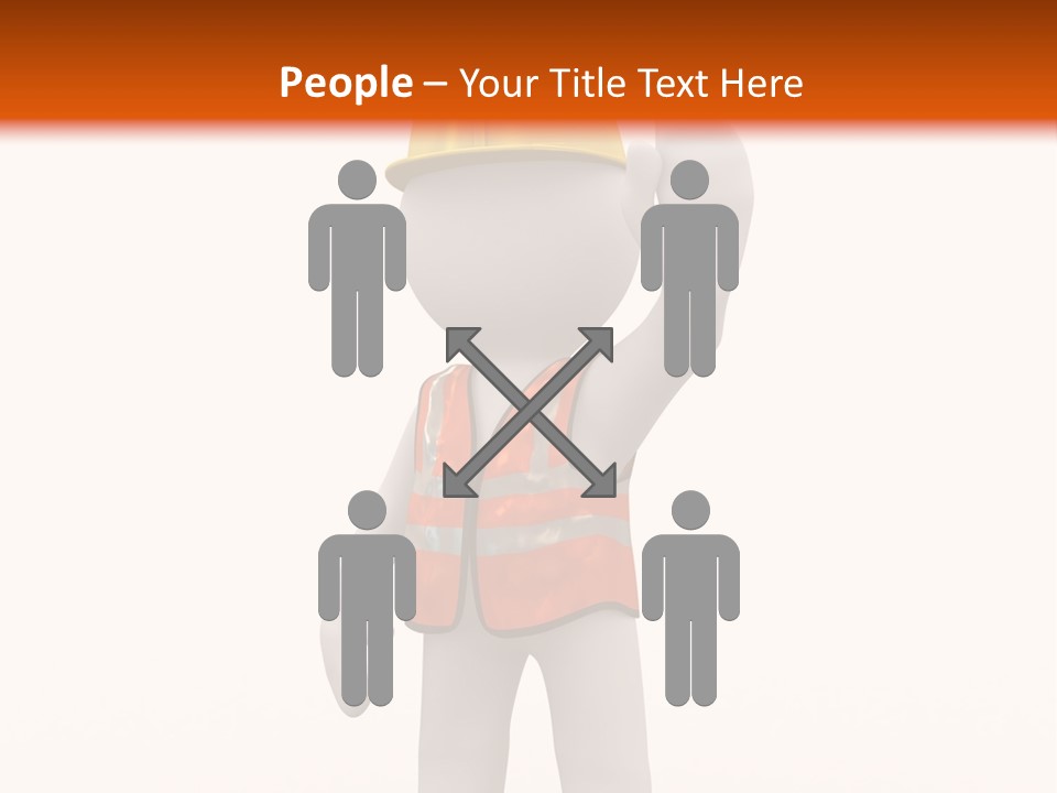 Cone White Abstract PowerPoint Template