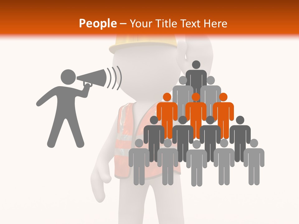 Cone White Abstract PowerPoint Template