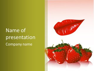 Strawberry Diet Berry PowerPoint Template