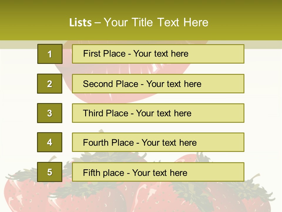 Strawberry Diet Berry PowerPoint Template