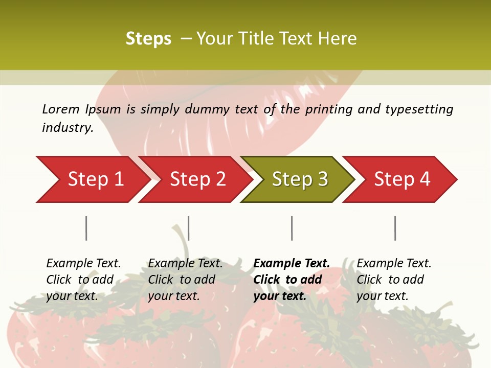Strawberry Diet Berry PowerPoint Template