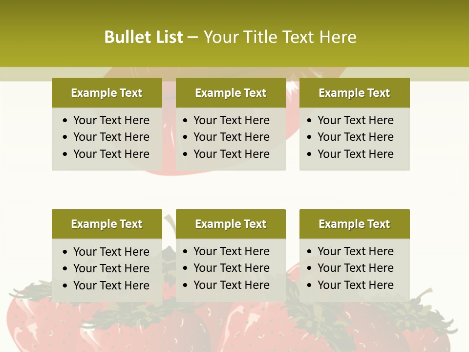 Strawberry Diet Berry PowerPoint Template