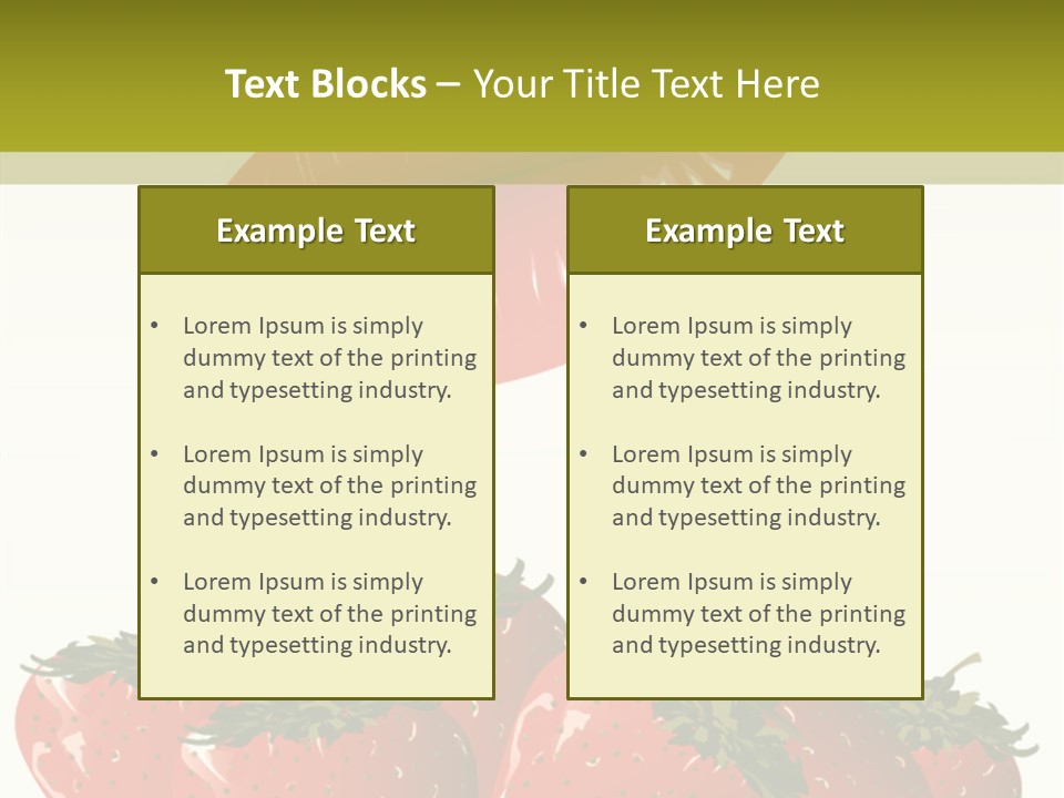 Strawberry Diet Berry PowerPoint Template