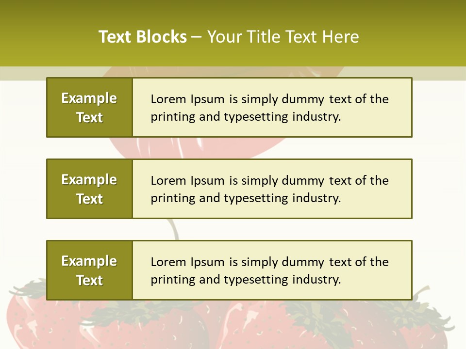 Strawberry Diet Berry PowerPoint Template