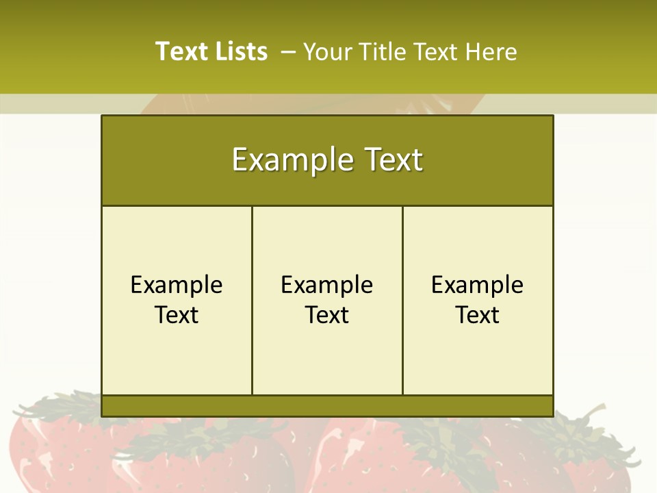 Strawberry Diet Berry PowerPoint Template