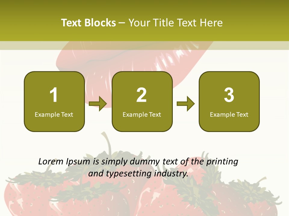 Strawberry Diet Berry PowerPoint Template
