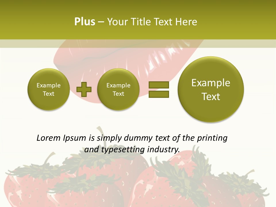 Strawberry Diet Berry PowerPoint Template