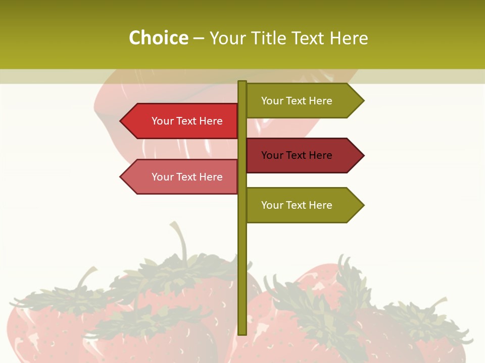 Strawberry Diet Berry PowerPoint Template
