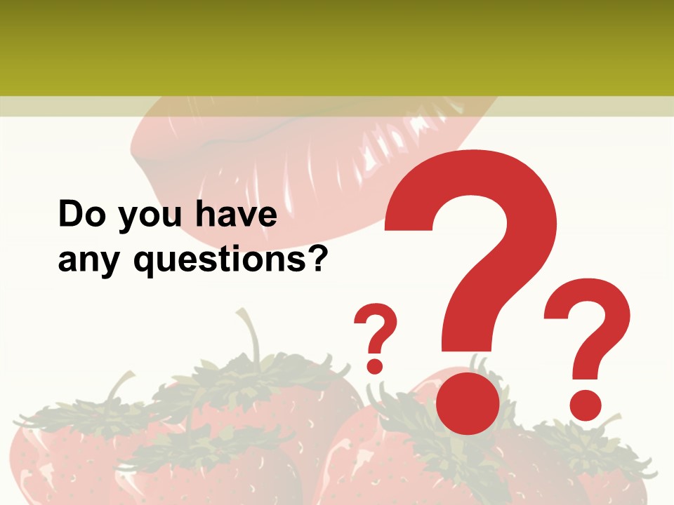 Strawberry Diet Berry PowerPoint Template