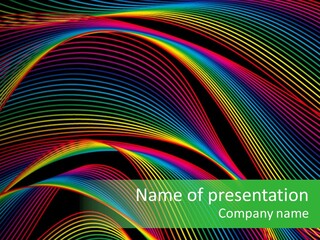 Disco Spotlight Lights PowerPoint Template