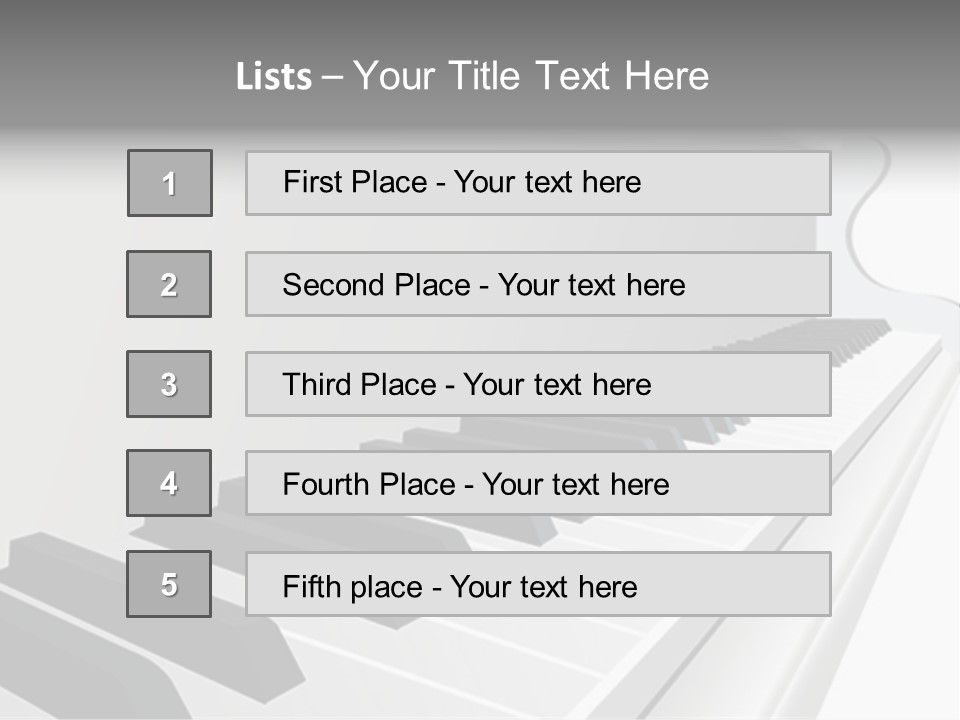 Jazz Rhythm Tons PowerPoint Template