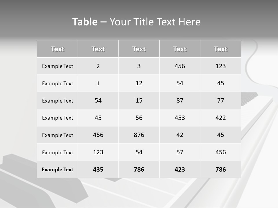 Jazz Rhythm Tons PowerPoint Template