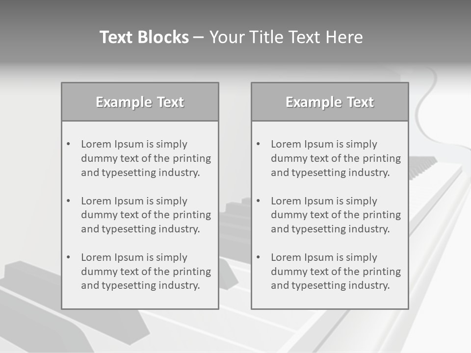 Jazz Rhythm Tons PowerPoint Template
