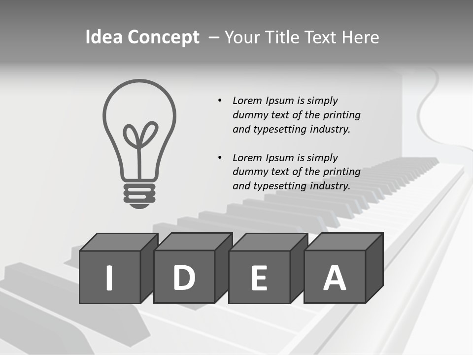 Jazz Rhythm Tons PowerPoint Template