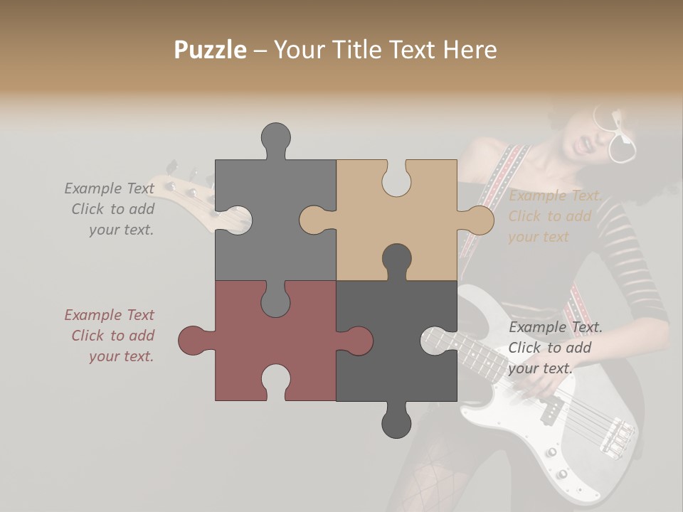 Fun Females Pose PowerPoint Template