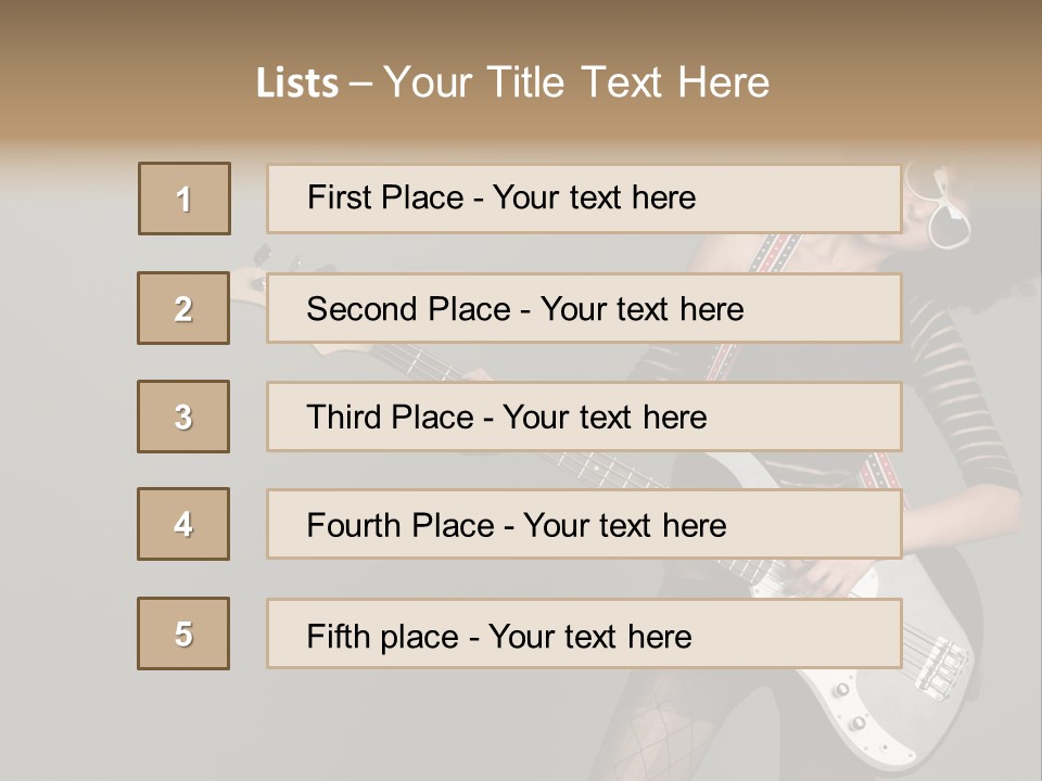 Fun Females Pose PowerPoint Template