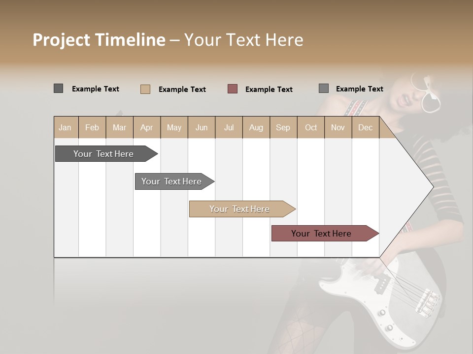 Fun Females Pose PowerPoint Template