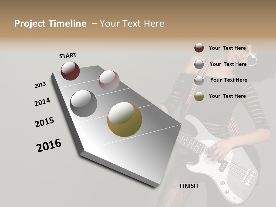 Fun Females Pose PowerPoint Template