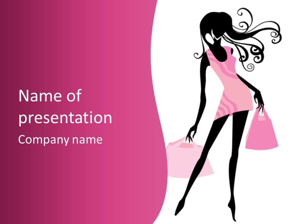 Short Fashion Beautiful PowerPoint Template