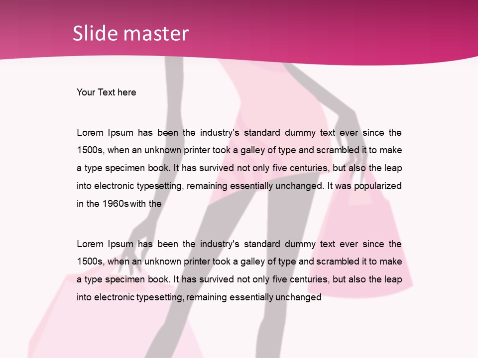 Short Fashion Beautiful PowerPoint Template