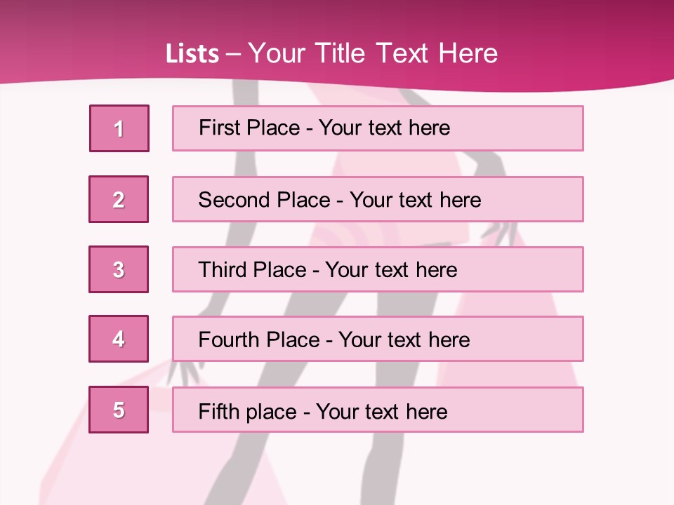 Short Fashion Beautiful PowerPoint Template