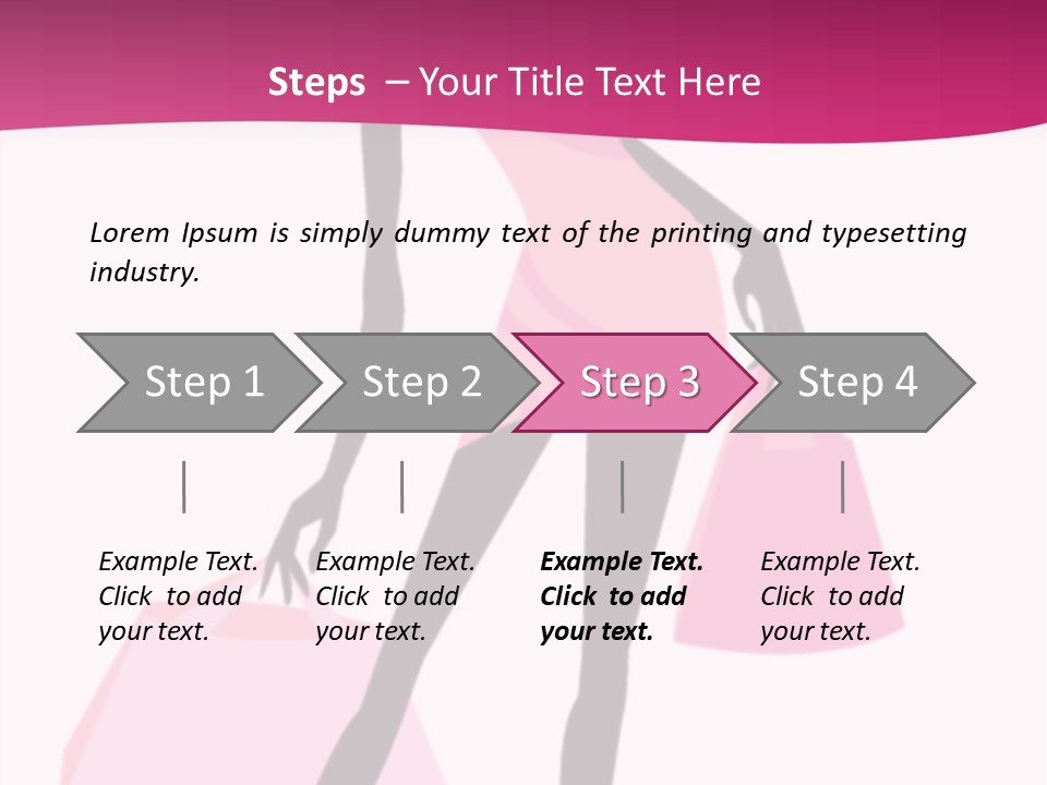 Short Fashion Beautiful PowerPoint Template