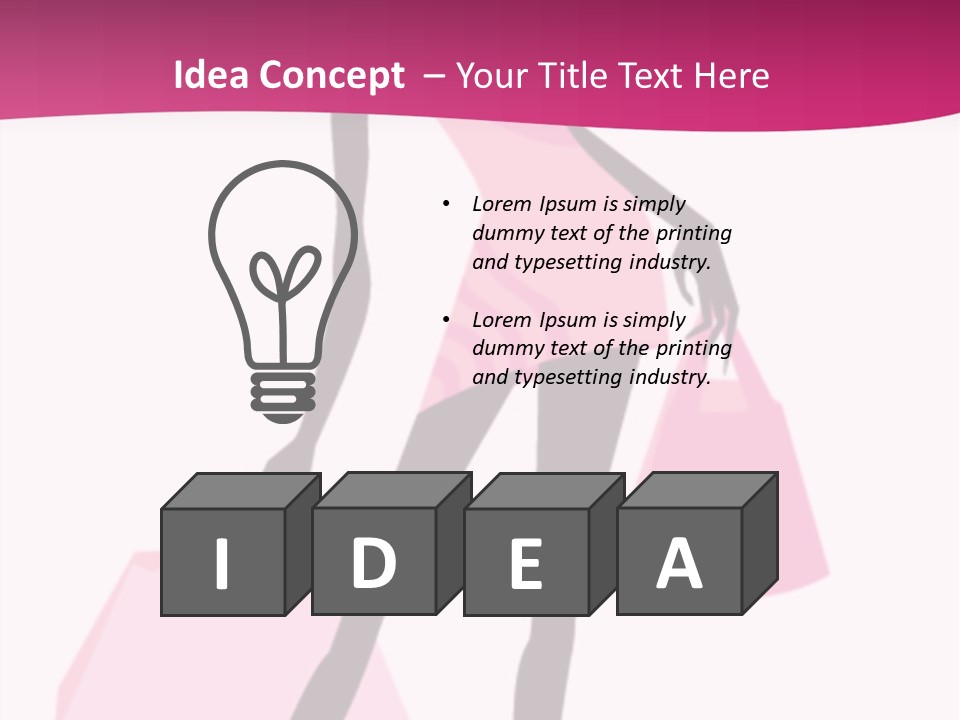 Short Fashion Beautiful PowerPoint Template