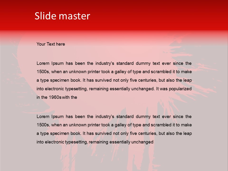 Painted Blob Card PowerPoint Template