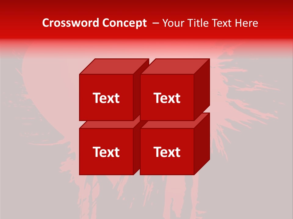 Painted Blob Card PowerPoint Template