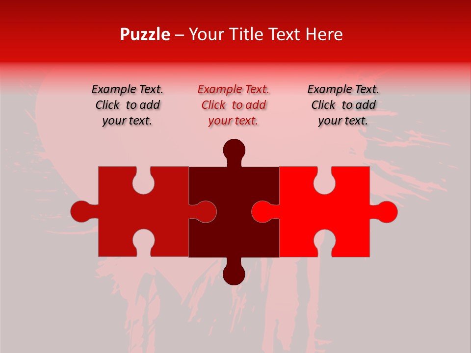 Painted Blob Card PowerPoint Template