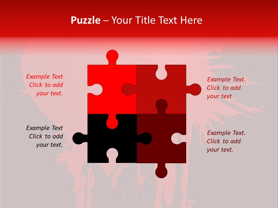 Painted Blob Card PowerPoint Template